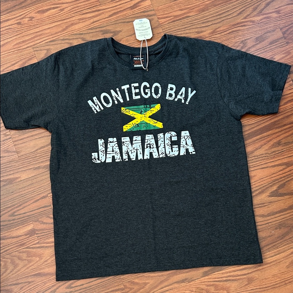 Montego Bay Jamaica Graphic Tee - Charcoal